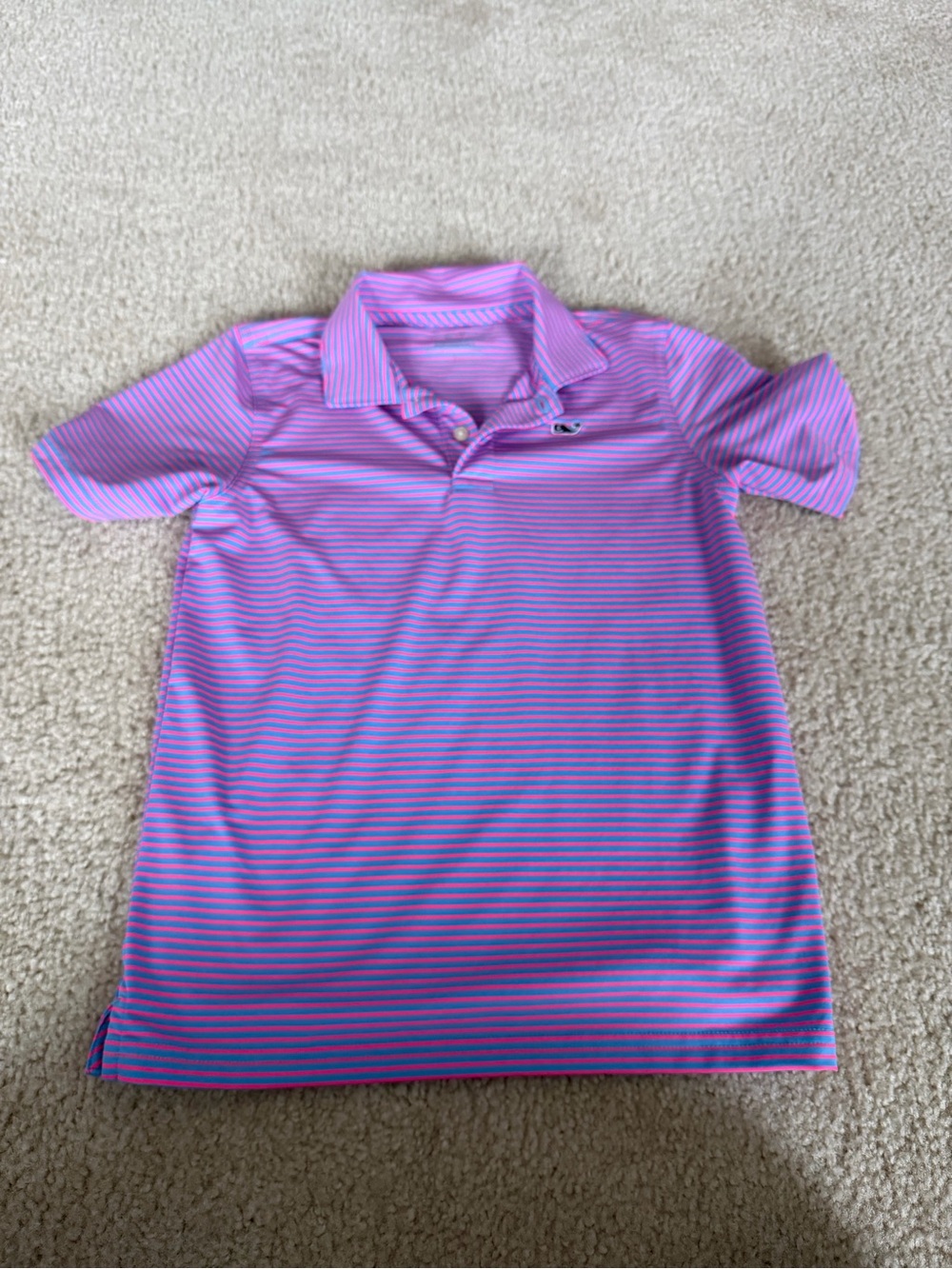 Boys Vineyard Vines Striped Polo Shirt